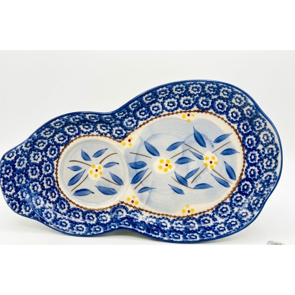 Temp-tations by Tara Old World Blue Soup and Sandwich Tray